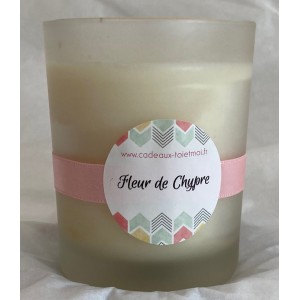 Bougie Fleur de Chypre à message 180 g